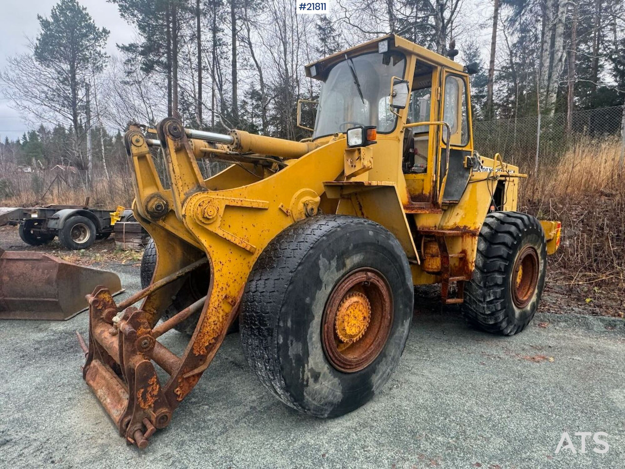 Wiellader Volvo LM1240 Hjullaster m/ snøskuffe SE VIDEO