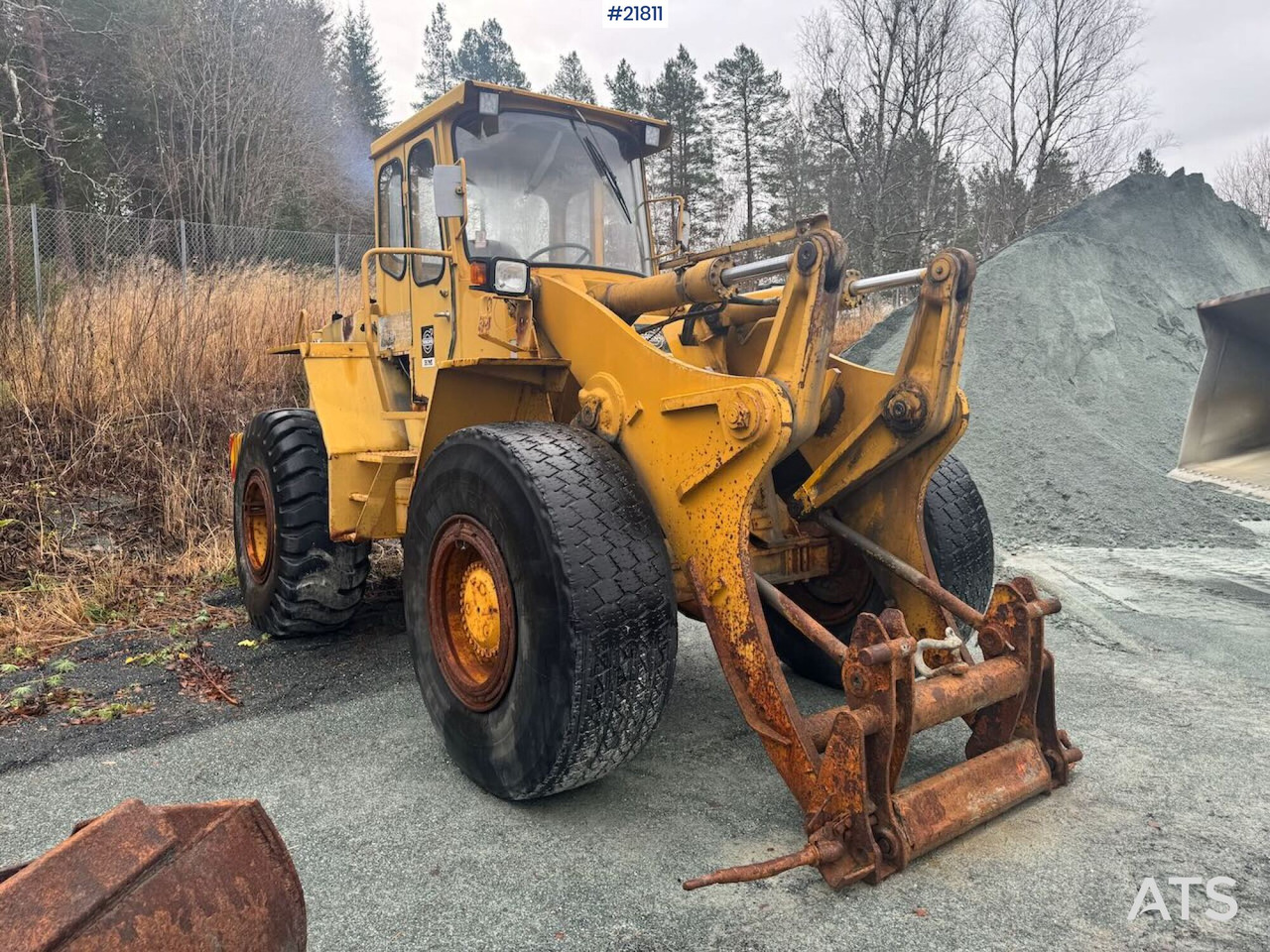 Wiellader Volvo LM1240 Hjullaster m/ snøskuffe SE VIDEO