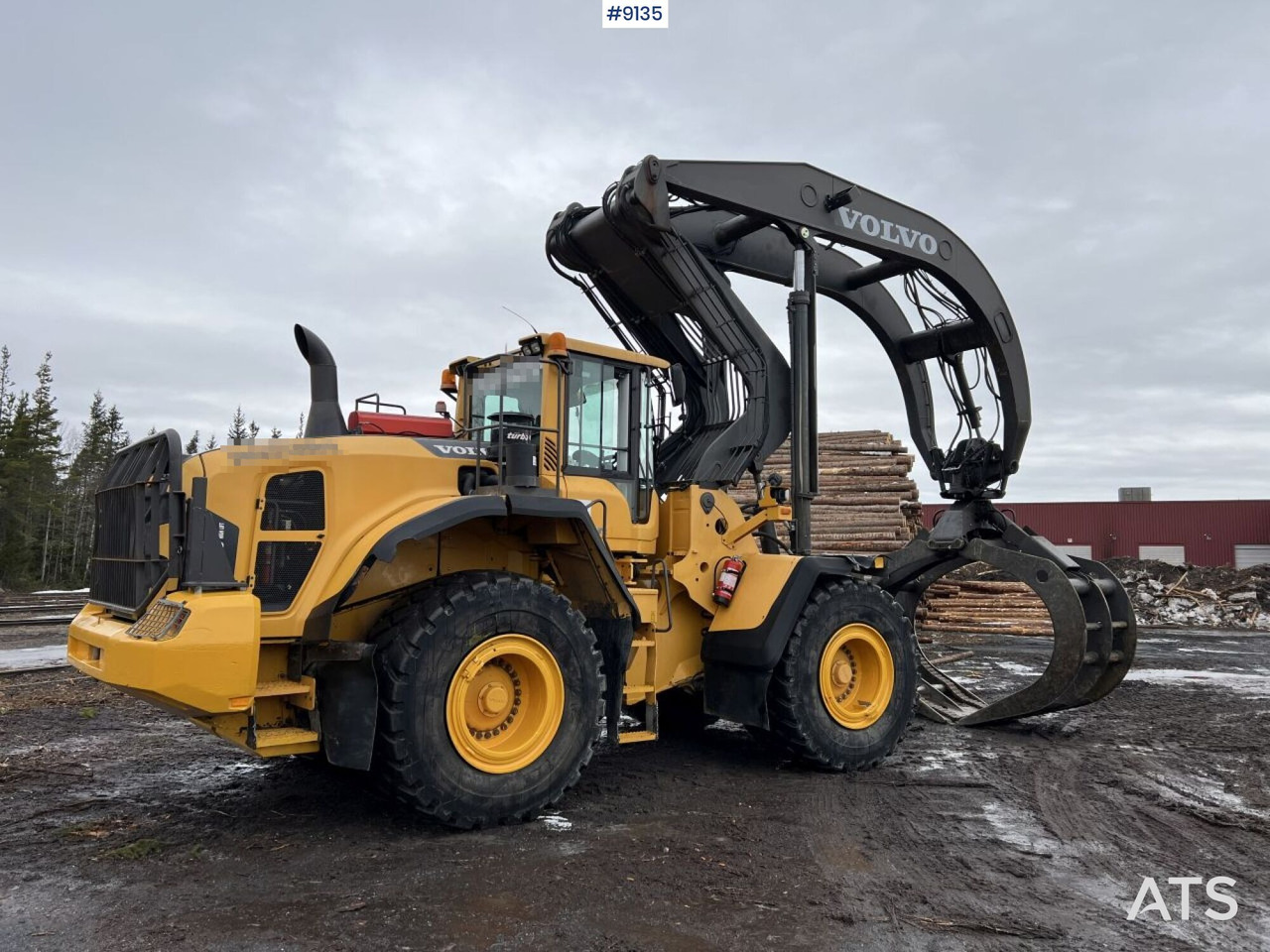 Wiellader Volvo L 180 G High lifter / Log handler (VIDEO)