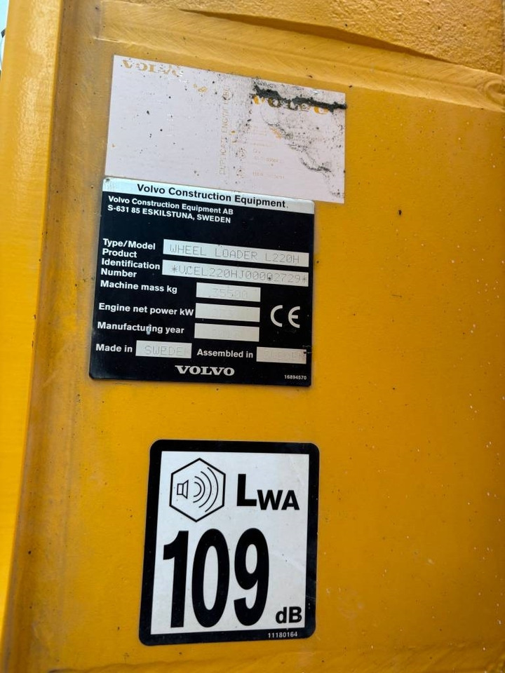 Wiellader Volvo L 220 H (CDC+ Co pilot)