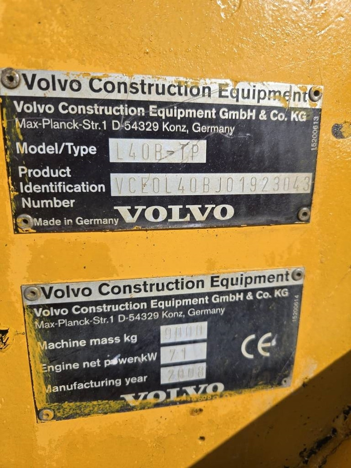 Wiellader Volvo L 40 B TP