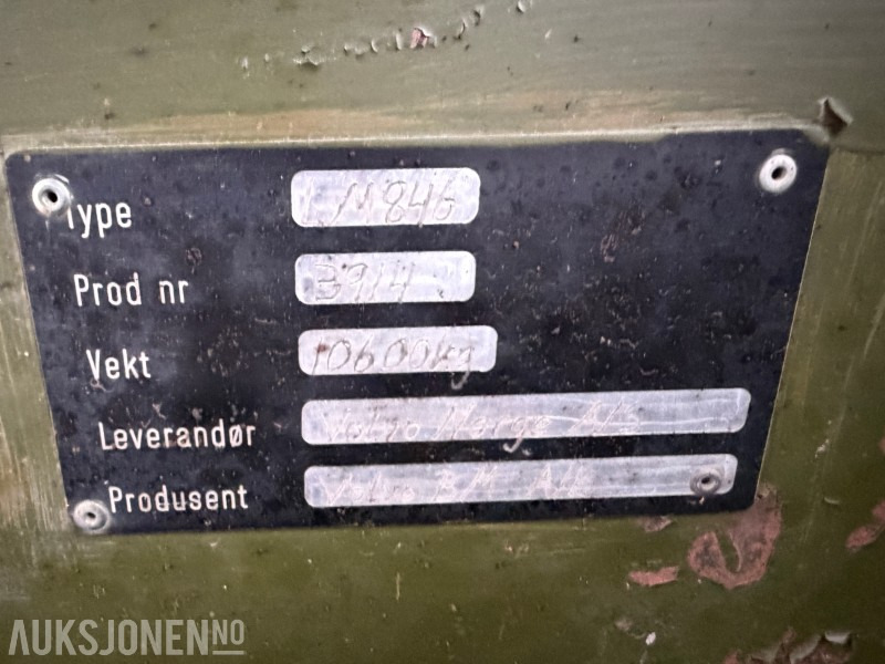 Wiellader Volvo M846 Hjullaster - 7392 Arbeidstimer - Sec skuff - BM feste