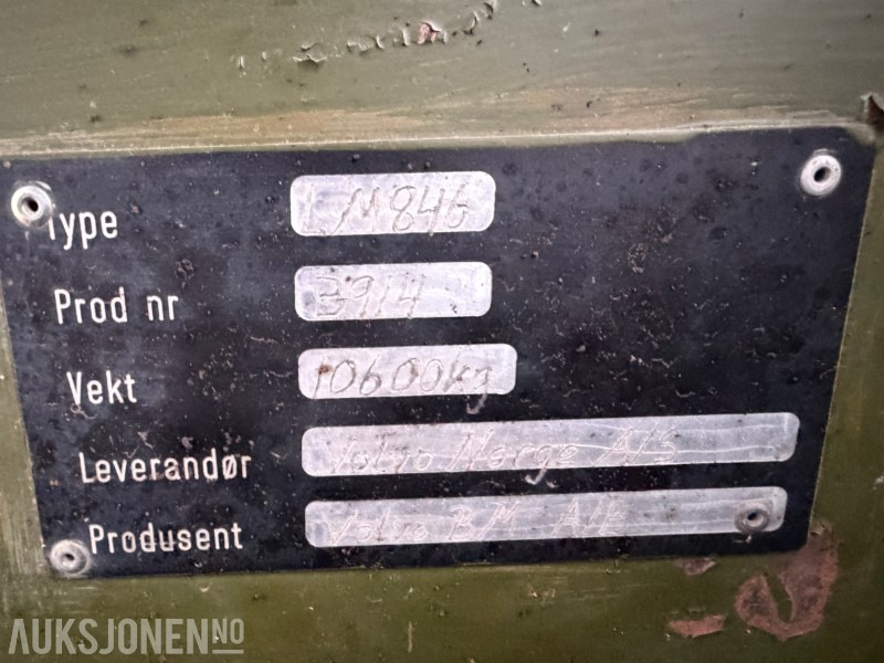 Wiellader Volvo M846 Hjullaster - 7392 Arbeidstimer - Sec skuff - BM feste