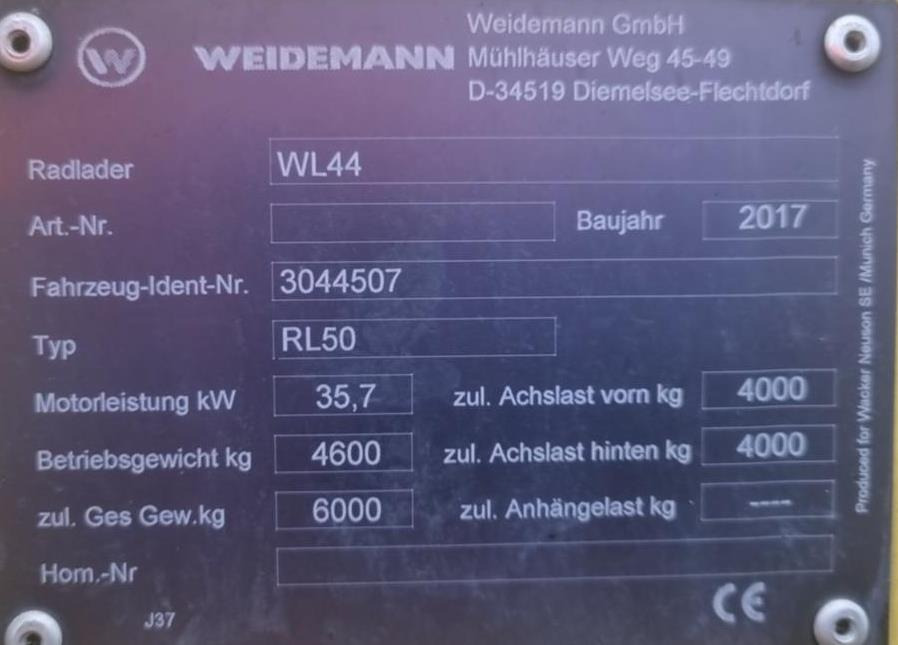 Wiellader Wacker Neuson WL44