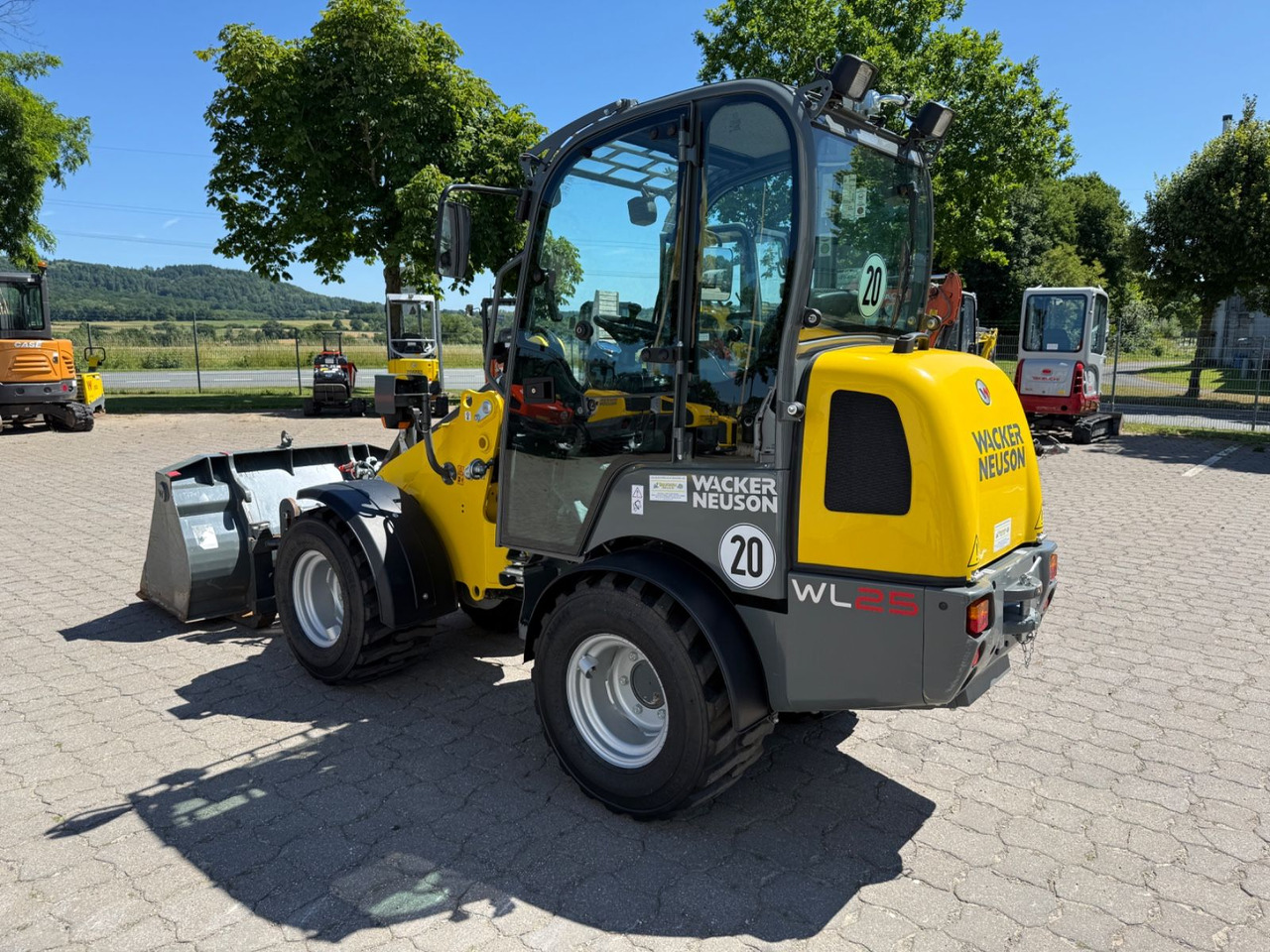 Wiellader Wacker WL 25, Bj 23, 210 BH, Breitreifen Schaufel Gabel