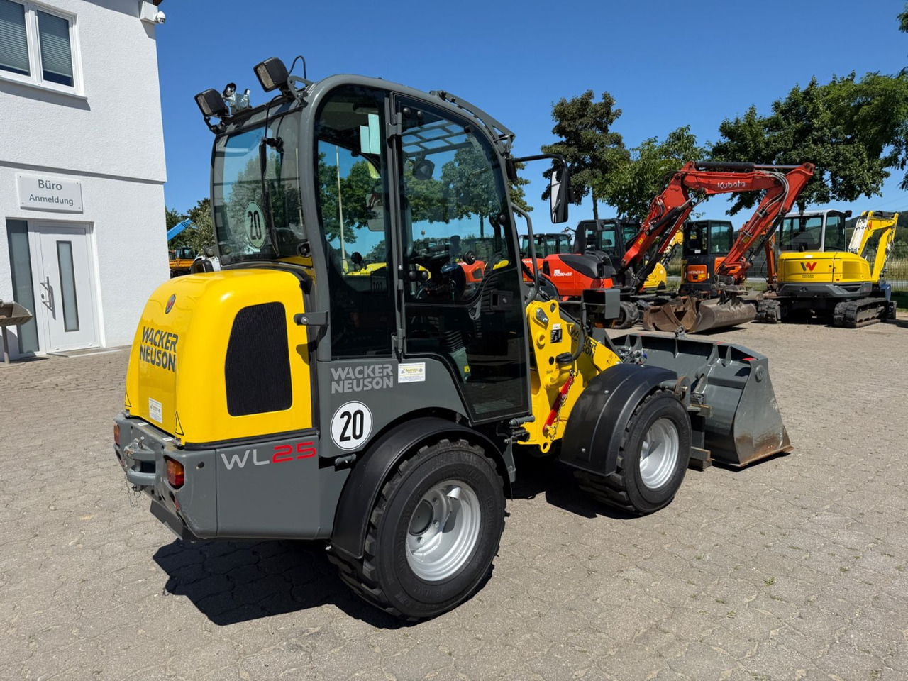 Wiellader Wacker WL 25, Bj 23, 210 BH, Breitreifen Schaufel Gabel