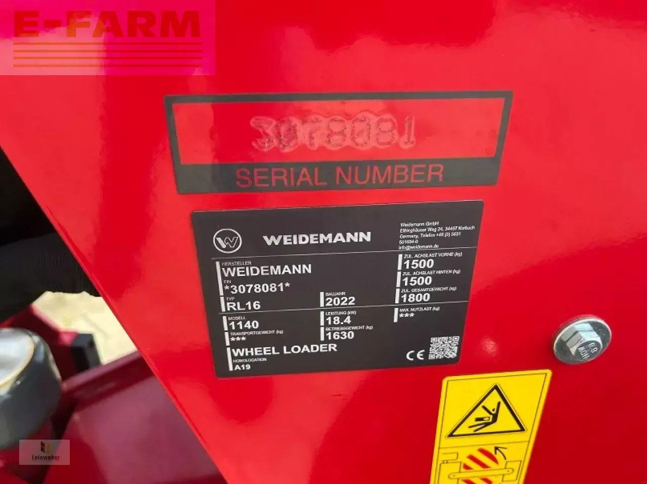 Wiellader Weidemann 1140