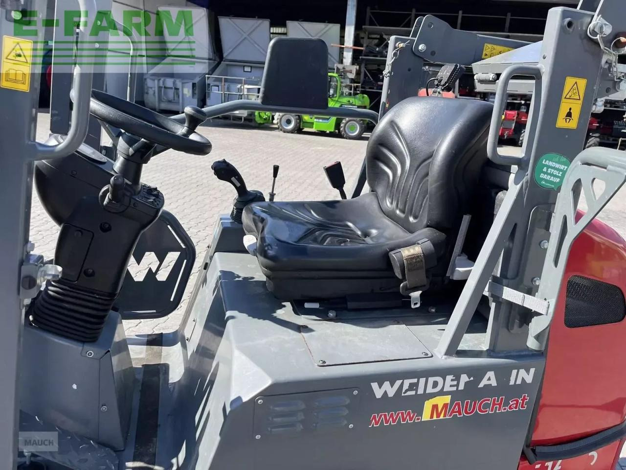 Wiellader Weidemann 1160e mit 1400h, hohe hubhöhe