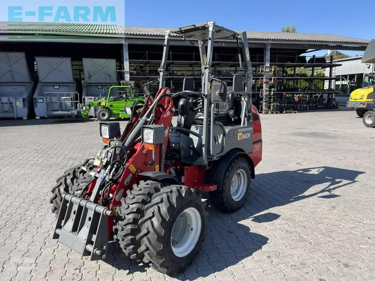 Wiellader Weidemann 1160e mit 350h, klappdach, straßenzulassung