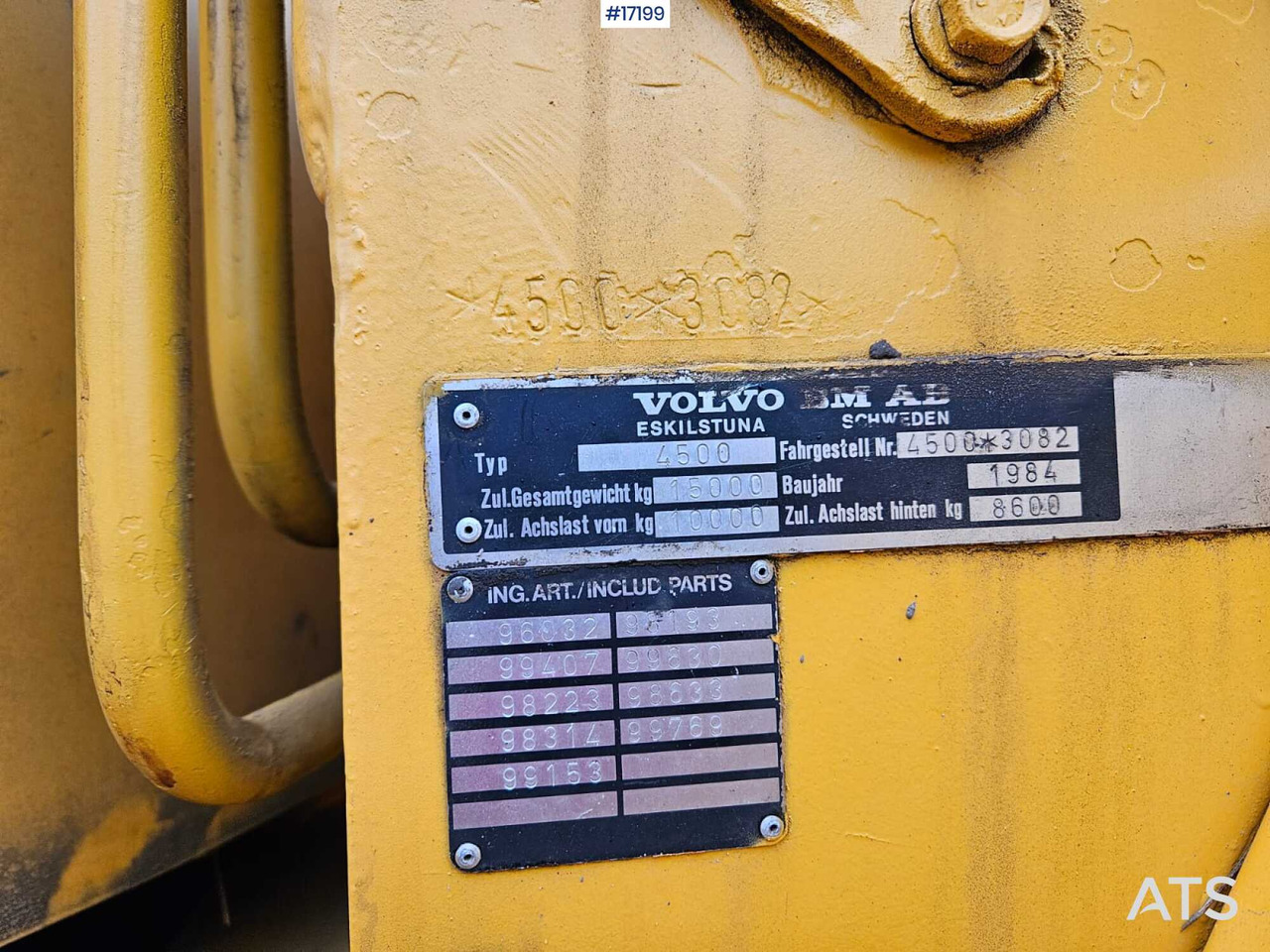Wiellader Wheel loader VOLVO 4500 (1984)