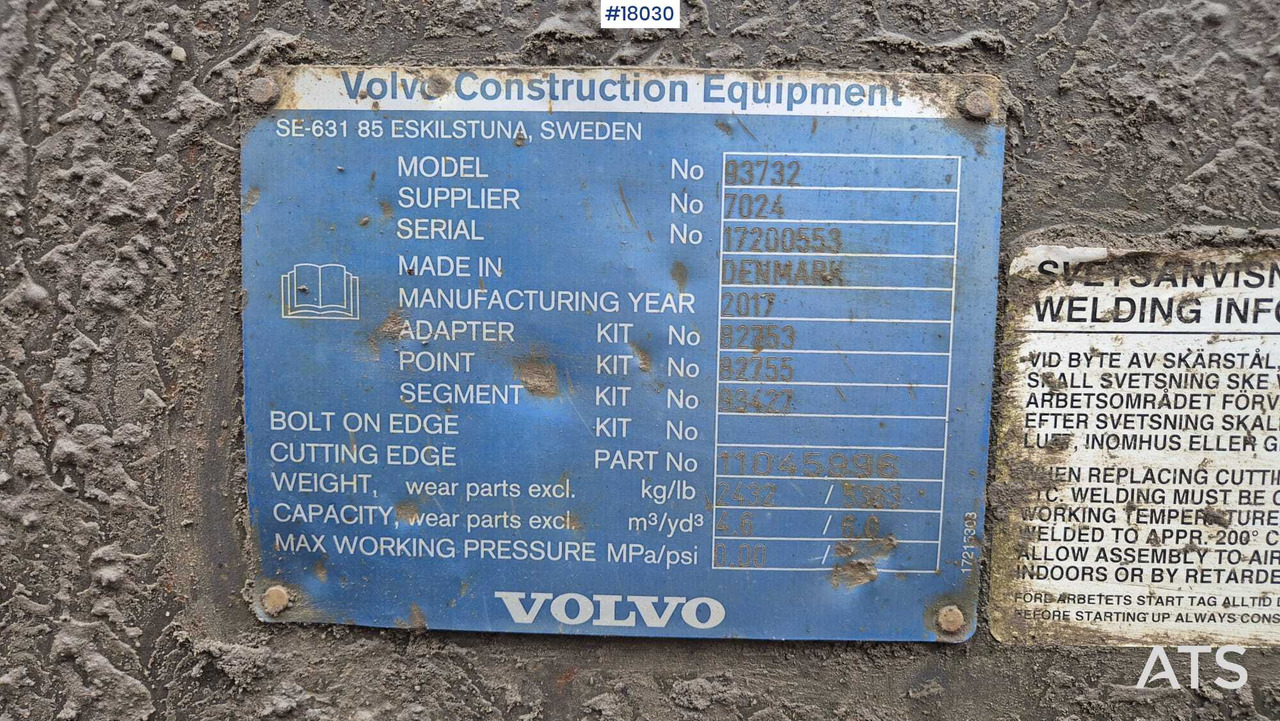 Wiellader Wheel loader VOLVO L180H (2017)