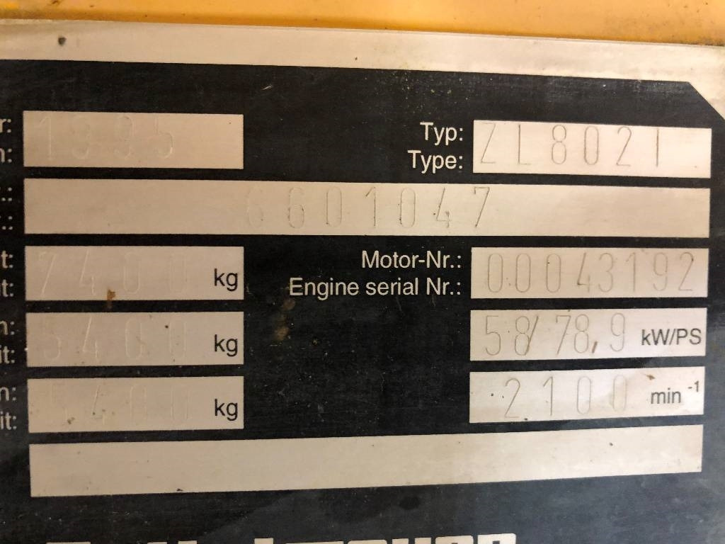 Wiellader Zettelmeyer 802 I Dismantled. Only spare parts