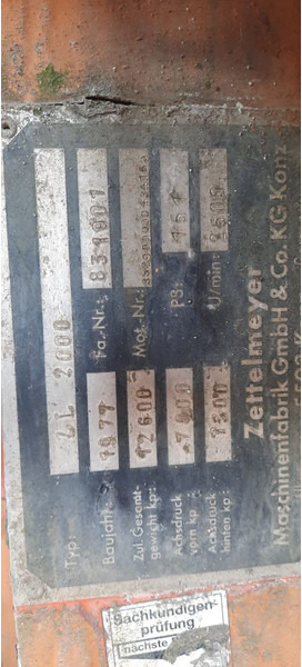 Wiellader Zettelmeyer ZL2000