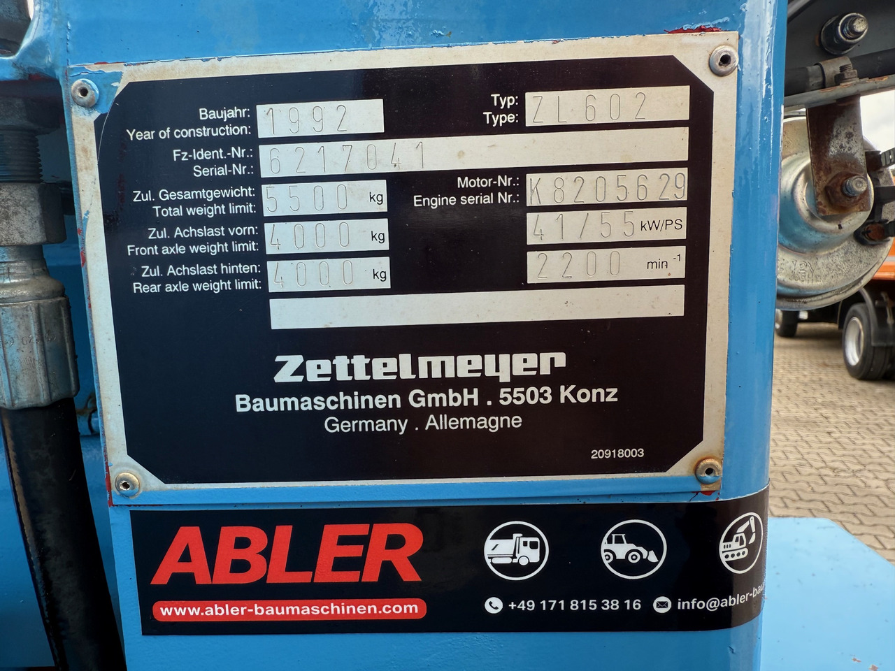 Wiellader Zettelmeyer ZL502C Radlader Gabel+Klappschaufel+SW