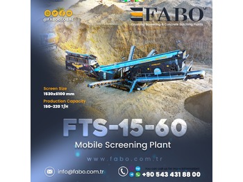FABO FTS 15-60 TRACKED SCREENER - zeefinstallatie