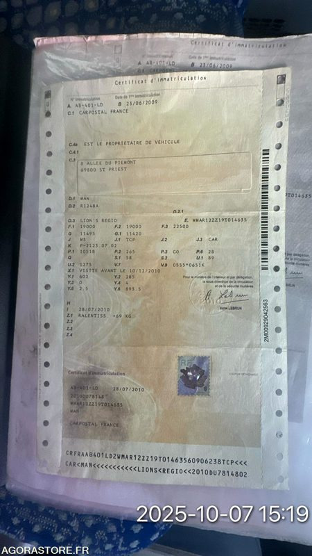 Schoolbus MAN LION'S REGIO N°096055