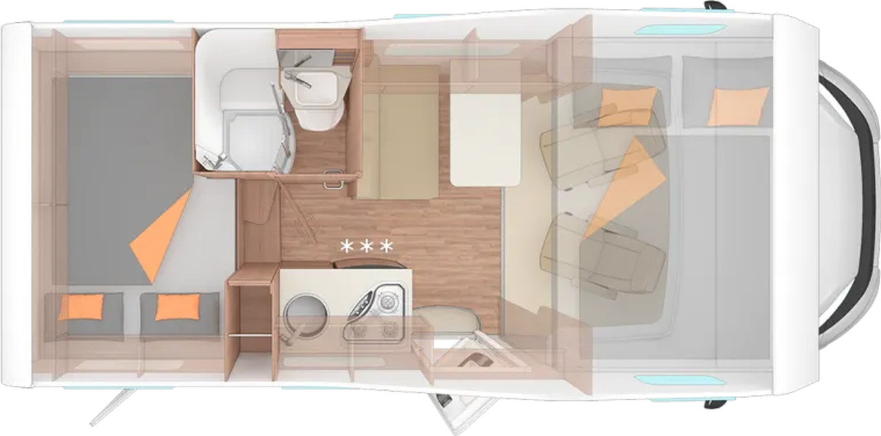 Alkoof camper Weinsberg CaraHome 550 MG Markise, AHK, LED
