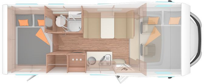 Alkoof camper Weinsberg CaraHome 650 DG Viel Ausstattung.