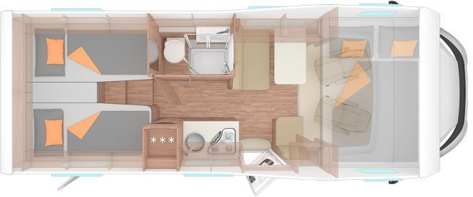 Alkoof camper Weinsberg CaraHome 650 MEG Stylingpaket Alu