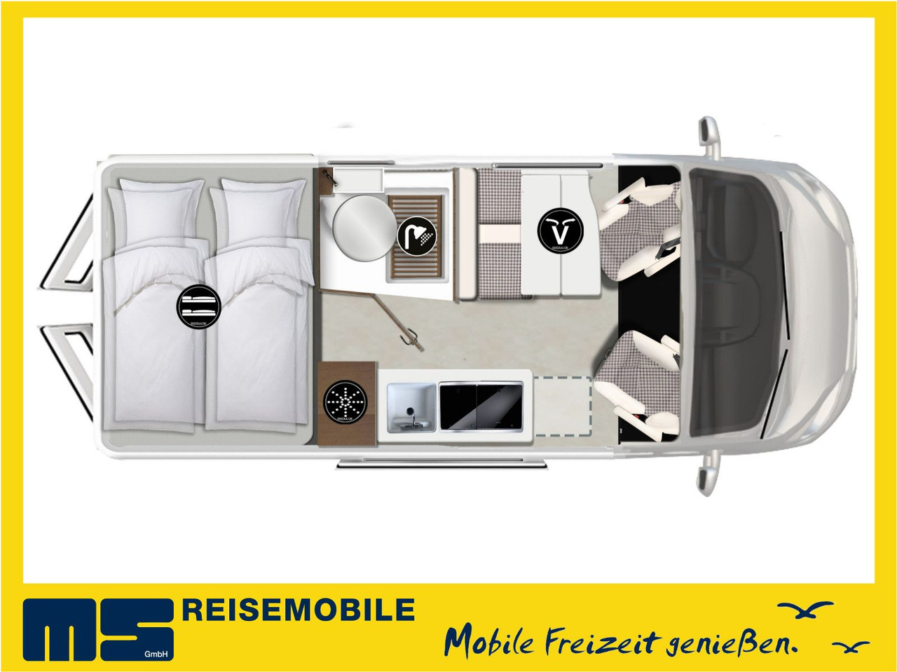Buscamper Karmann DAVIS 591 LIFESTYLE / MODELL 2026 / STOCKBETTEN