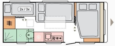 Caravan Adria Altea 60Y 552 PK*Fußboden-Temp*Eingangstür Fenst