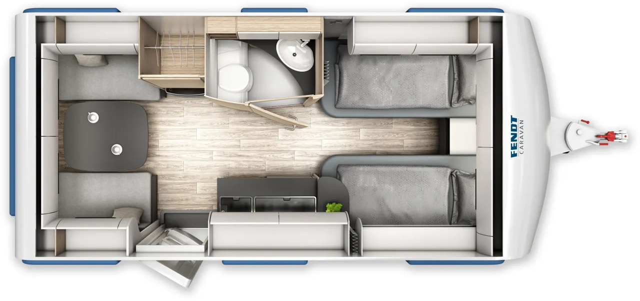 Caravan Fendt Apero 465 TG GFK, Dusche, 1.800 KG