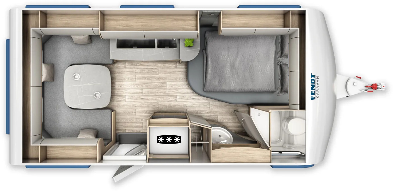 Caravan Fendt Bianco Activ 445 SFB Shower-Paket, GFK