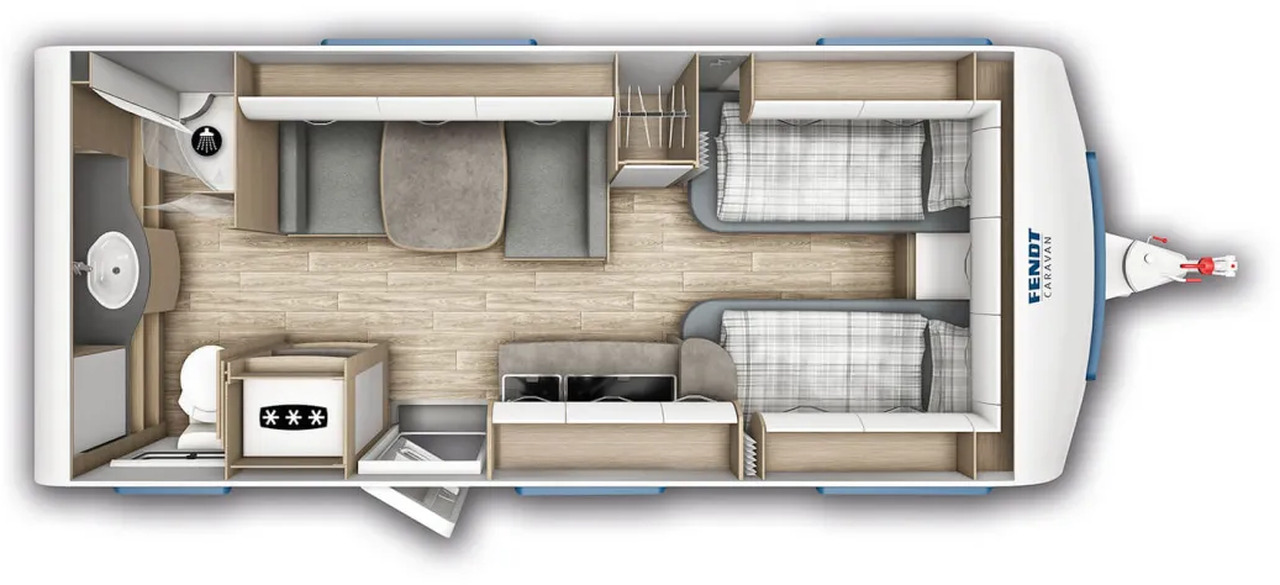 Caravan Fendt Bianco Activ 515 SGD Safety- + Shower- Dekopaket