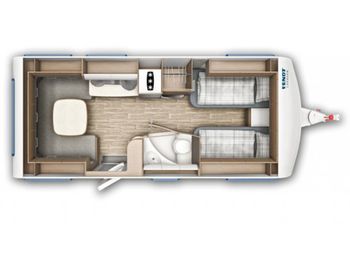 Caravan Fendt Saphir 515 SG IC-Blackline Rangierhilfe