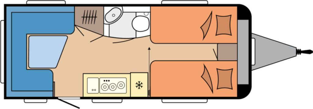 Caravan Hobby De Luxe 495 UL 2026 AUTARK 1800kg. Ambiente++