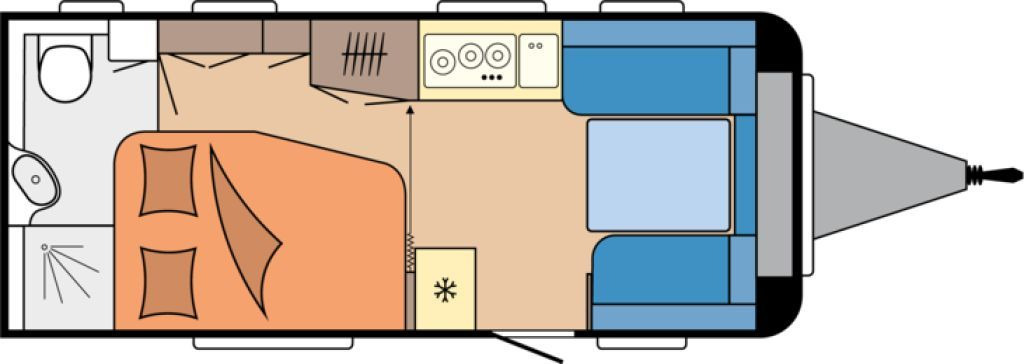 Caravan Hobby De Luxe 495 WFB 2026 AUTARK Ambiente 1800kg.++