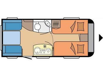Caravan Hobby OnTour 460 DL Auflastung,Rollbett