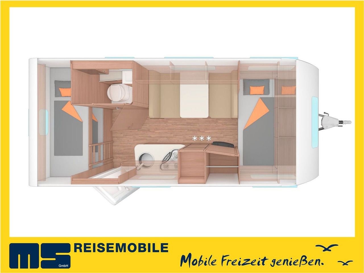Caravan Weinsberg CARAONE 480 QDK / ALU / AKS / ETAGENBETTEN