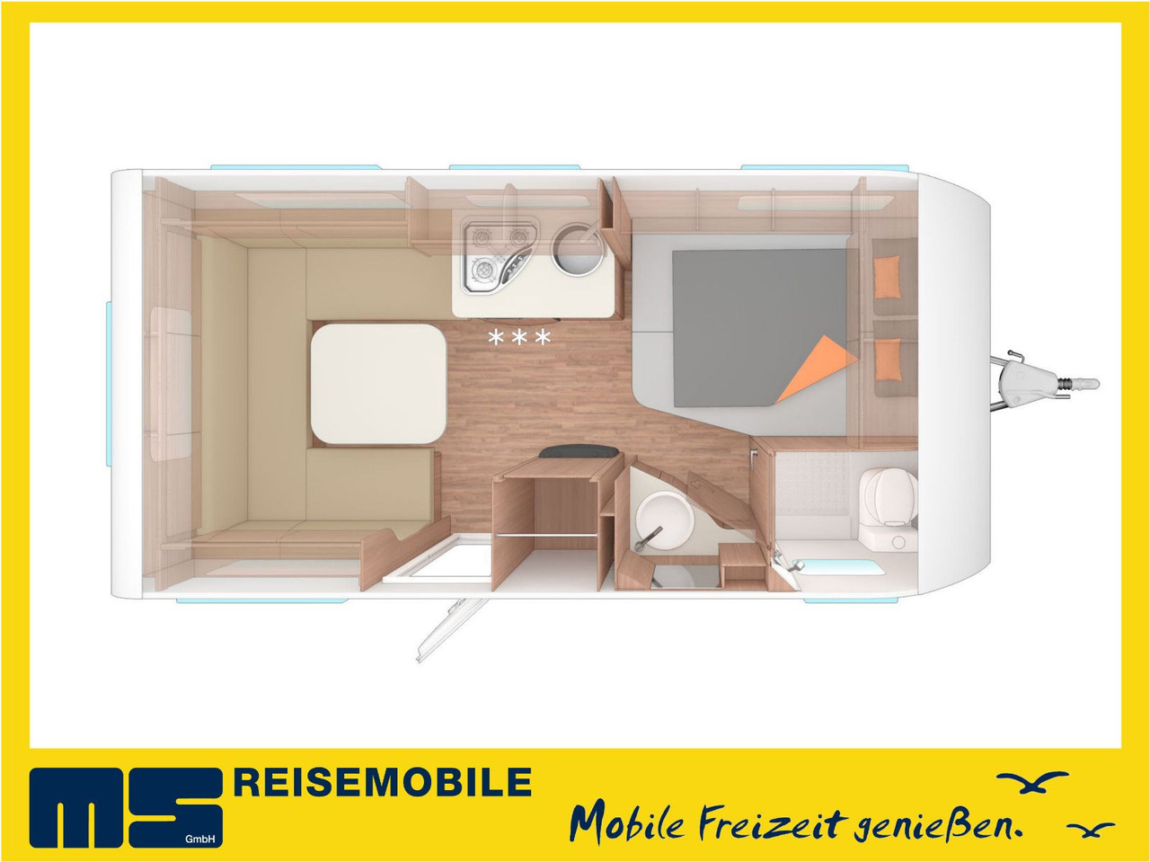 Caravan Weinsberg CARA ONE 450 FU - MODELL 2026 - RUNDSITZGRUPPE