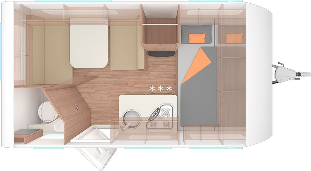 Caravan Weinsberg CaraOne 390 QD Auflastung 1350 kg