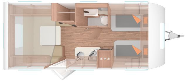 Caravan Weinsberg CaraOne 540 EUH Deckenschrank