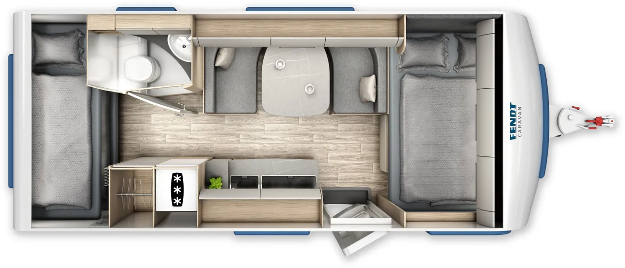 Caravan Wohnwagen Fendt Bianco Activ 515 SKF Neues Modell