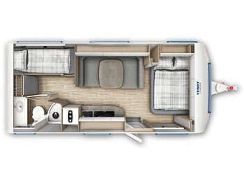 Nieuw Caravan Fendt 560 SKM Bianco Activ 2023: afbeelding 1