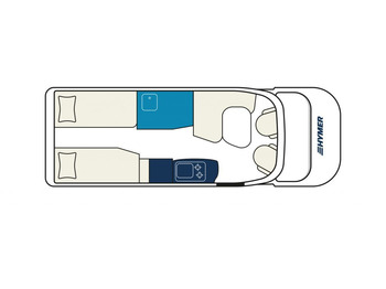 Half integraal camper HYMER