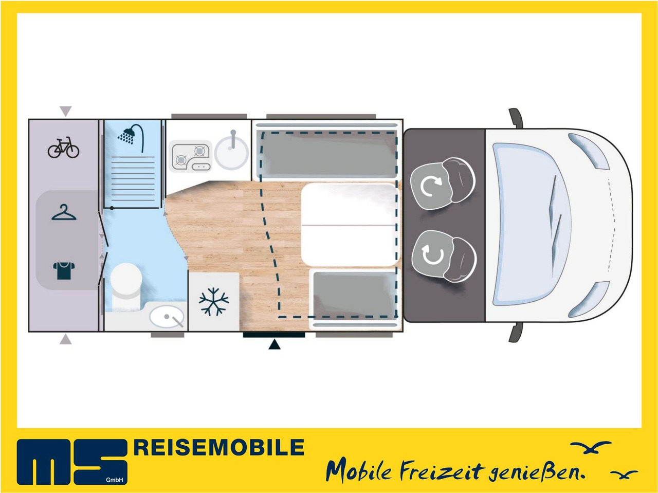 Half integraal camper Chausson 650 ETAPE - LINE / 140PS / HUBBETT & RAUMBAD