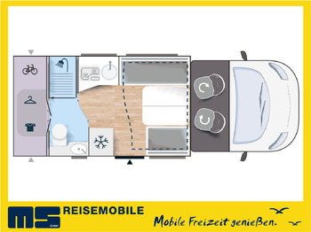 Half integraal camper  Chausson 650 TITANIUM / MODELL 2026 / 165PS / GR.HUBBETT