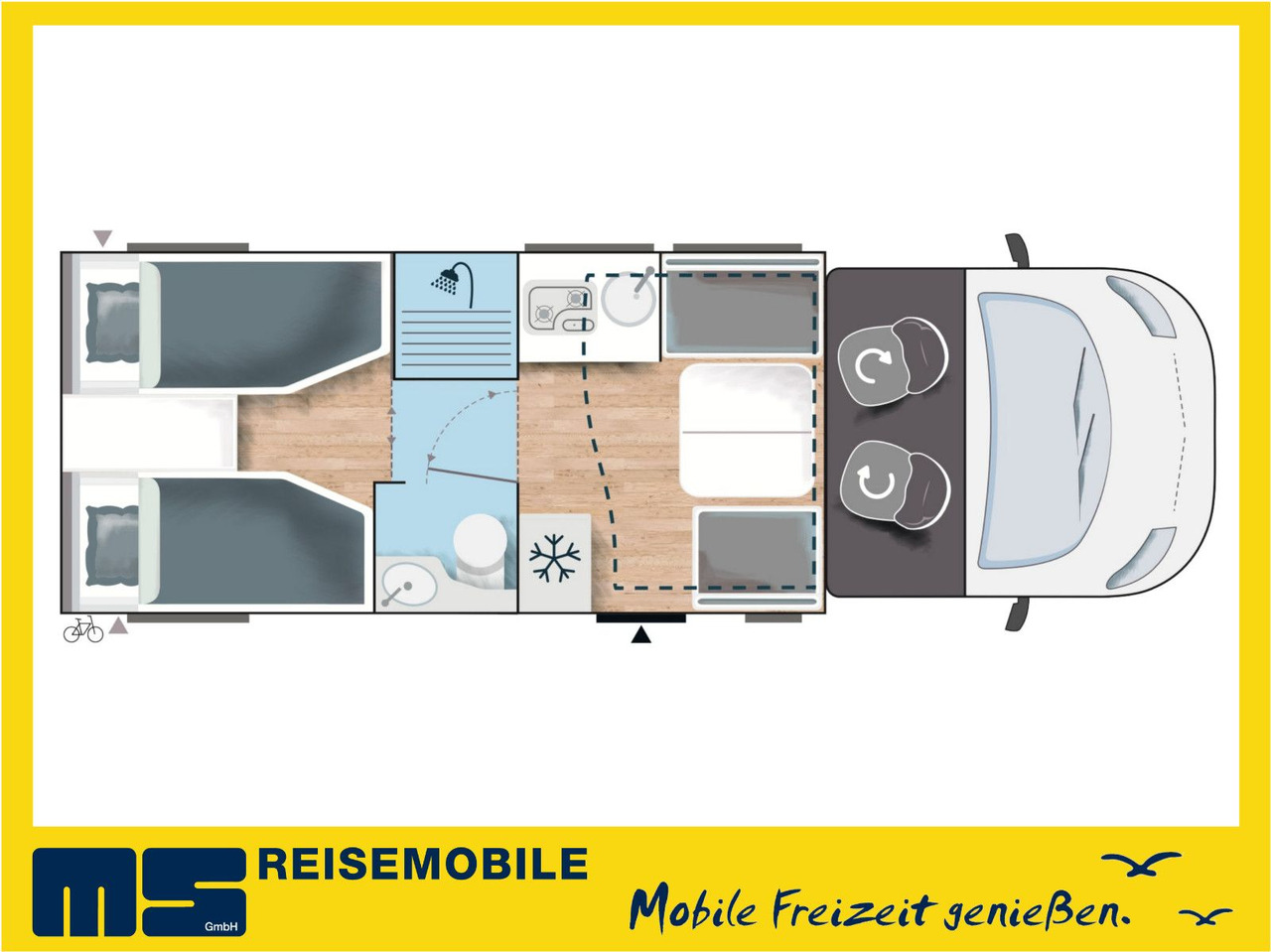 Half integraal camper Chausson 777 ETAPE LINE / -2025- / HUBBETT & EINZELBETTEN