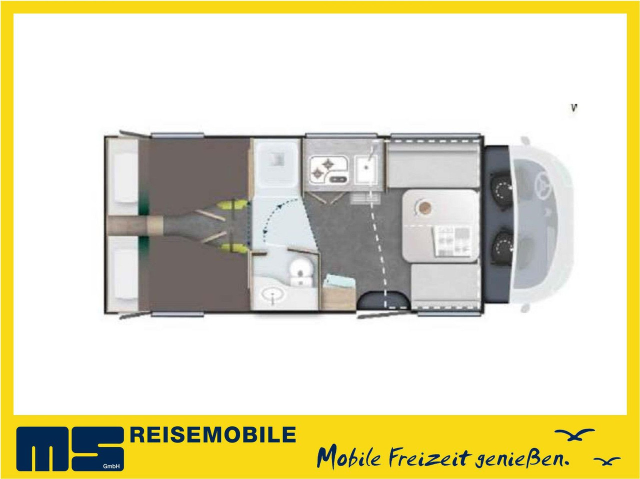 Half integraal camper Chausson 797 TITANIUM/MODELL 2026/165PS / EINZELBETTEN