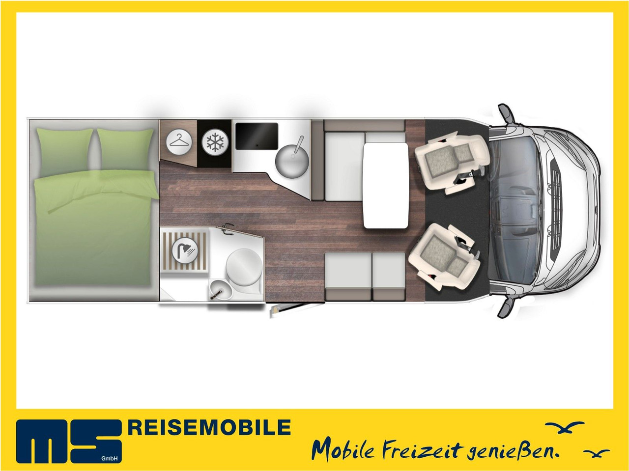 Half integraal camper Forster T 699 HB / 140PS / EB - HUBBETT & HECKBETT