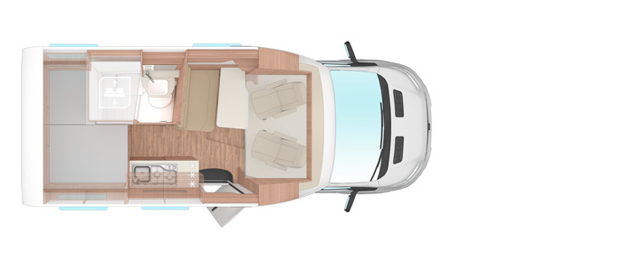 Half integraal camper WEINSBERG X-Cursion Van 500 MQ [Edition Pepper]
