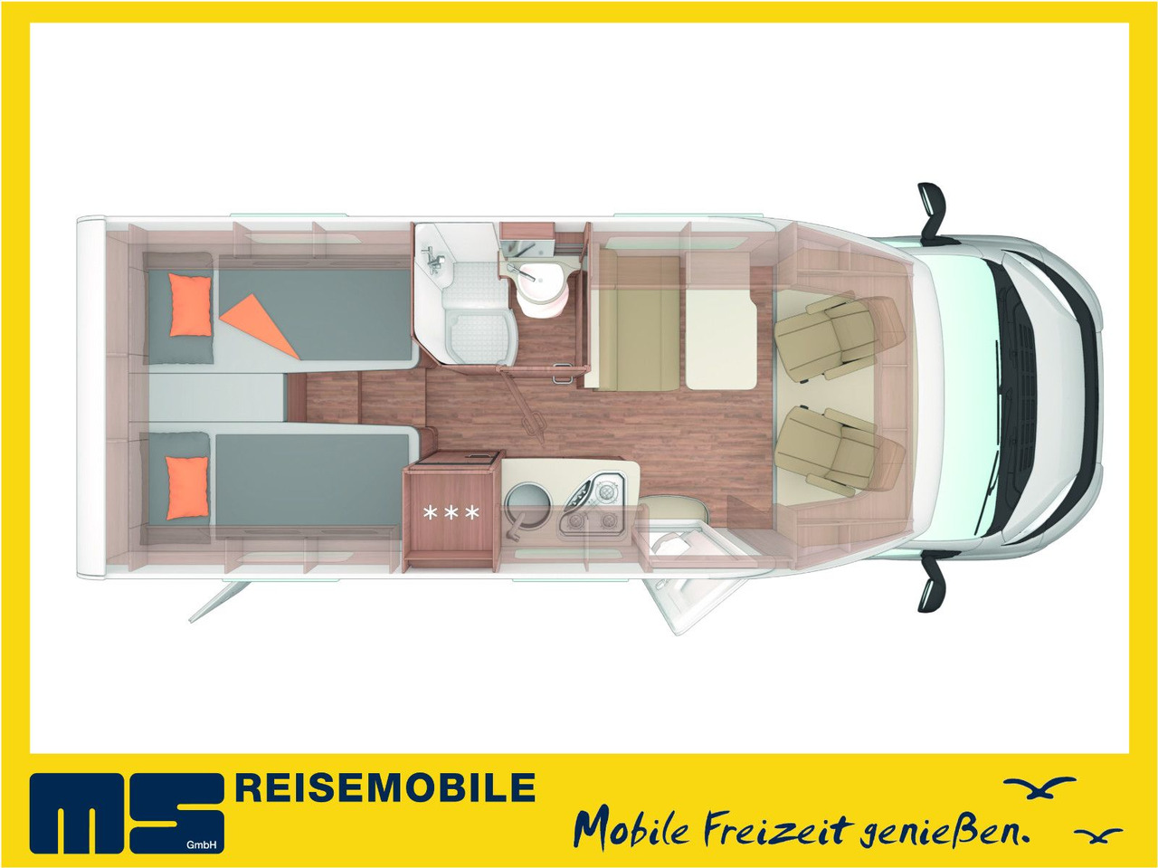 Half integraal camper Weinsberg CARACOMPACT 600 MEG EDITION PEPPER / MODELL 2025