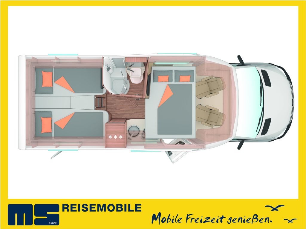 Half integraal camper Weinsberg CARACOMPACT SUITE 640 MEG PEPPER / - MODELL 2025