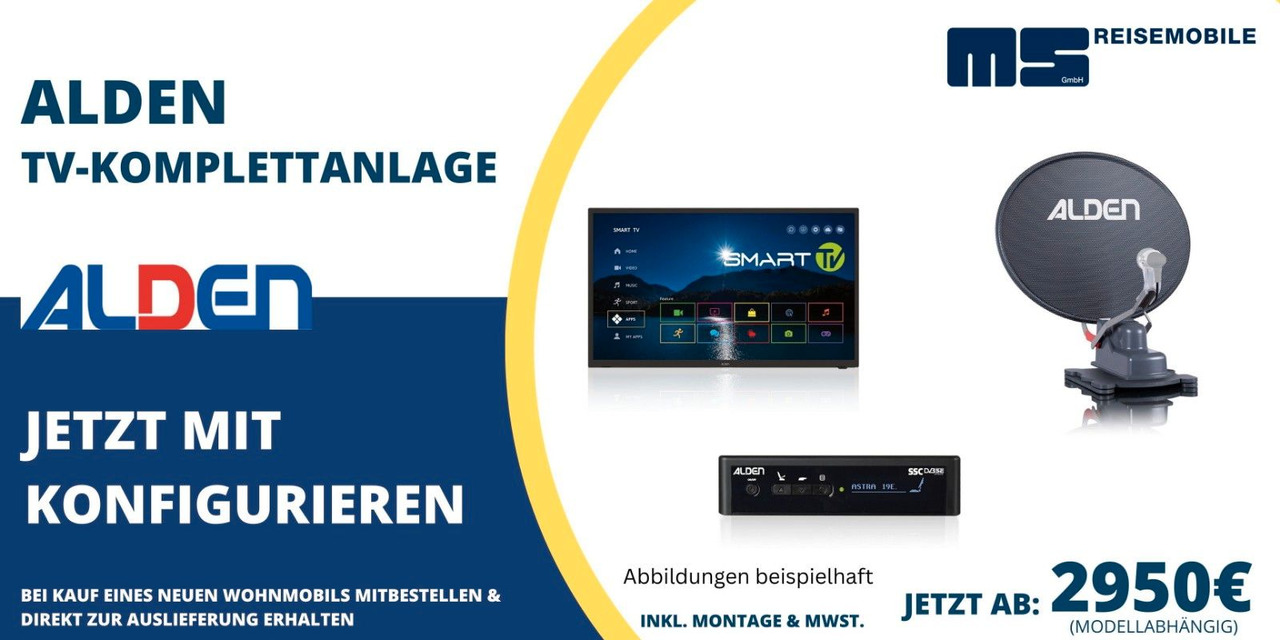 Half integraal camper Weinsberg CARASUITE 650 MEG/155-DSG/EINZELBETTEN & HUBBETT