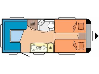 Nieuw Caravan Hobby De Luxe 495 UL Modell 2021: afbeelding 1