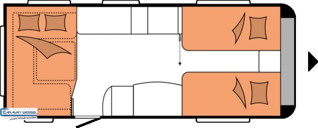 Nieuw Caravan Hobby Prestige 560 UL 2023 2000kg. V.für AUTARK: afbeelding 3